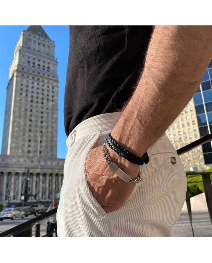 Bracciale da Uomo Groumette in Acciaio - Bracciali