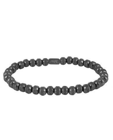 Bracciale uomo Arock con sfere in acciaio brunito - Bracciali Bracciale uomo Arock con sfere in acciaio brunito - Bracciali