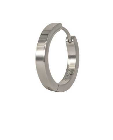 Mono orecchino unisex Arock a cerchio in acciaio lucido - Orecchini Mono orecchino unisex Arock a cerchio in acciaio lucido - Orecchini