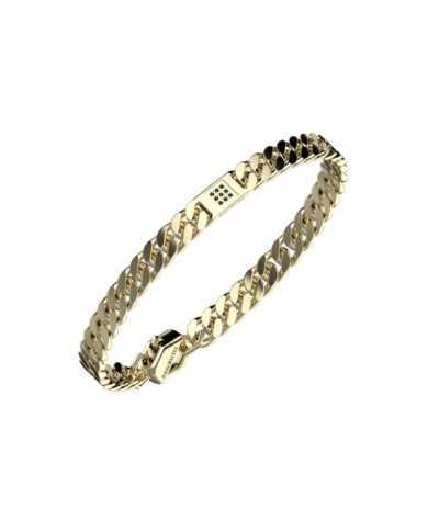 Bracciale uomo Bikkembergs in acciaio gold e diamanti - Bracciali Bracciale uomo Bikkembergs in acciaio gold e diamanti - Bracciali