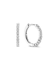 Orecchini donna Ti sento Milano cerchio argento zirconi 7958ZI