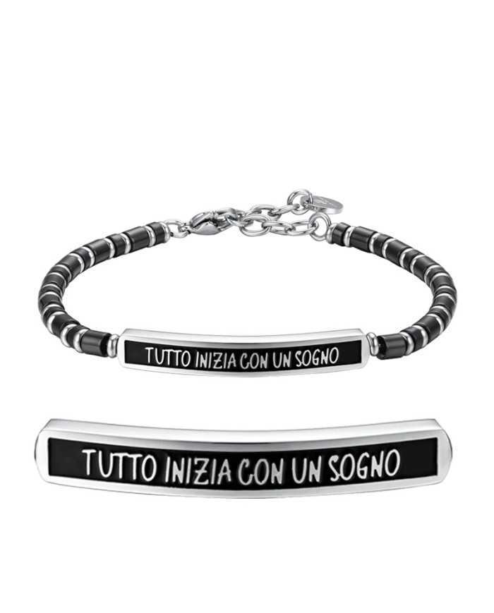 Bracciale Uomo In Argento 925 Formato Da Sfere E Spada - Foto 12