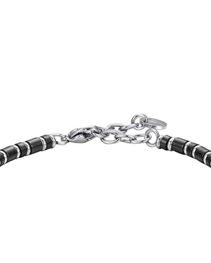 Bracciale uomo Luca Barra in acciaio con scritta - Tutto inizia con un sogno - Bracciali