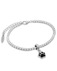 Bracciale tennis Rerum Gioielli con stopper Zampina smaltata