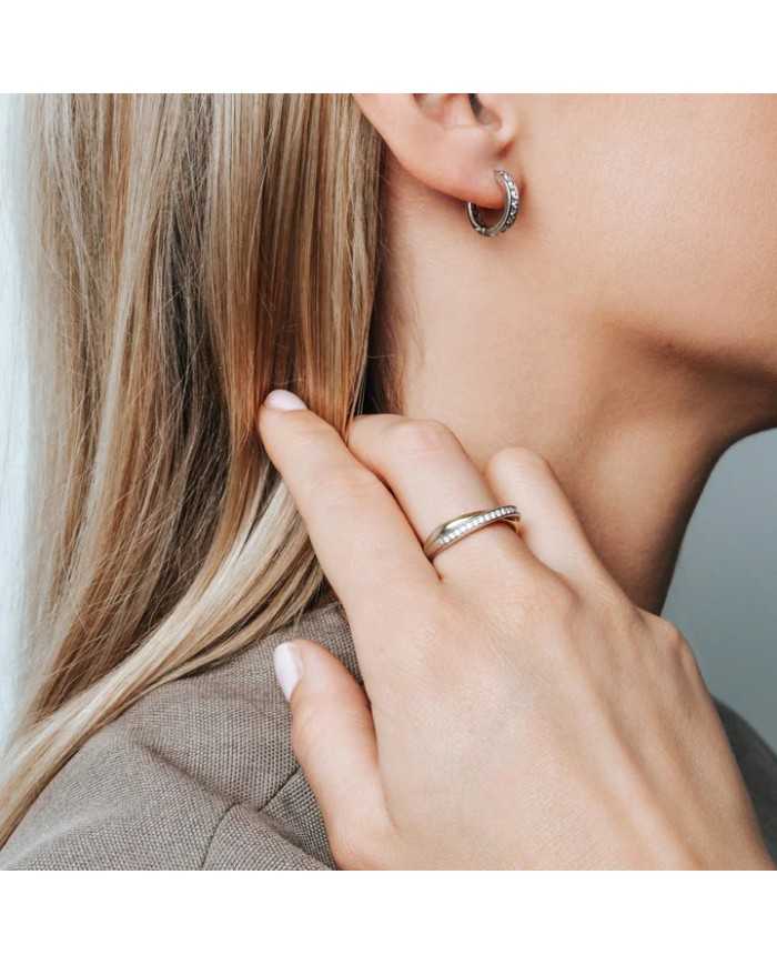 Anello donna Ti Sento Milano argento placcato oro 1953ZY