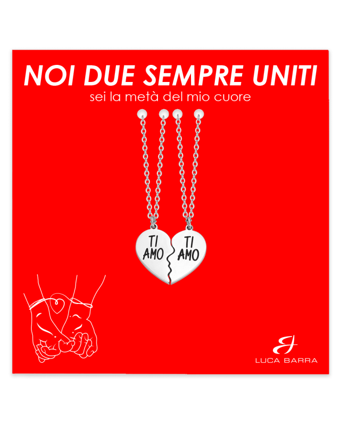 collana con cuore spezzato