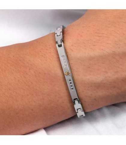 Bracciale uomo maserati con diamanti Bracciale uomo maserati con diamanti