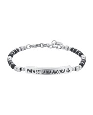 Bracciale uomo Luca Barra - Papà sei la mia ancora