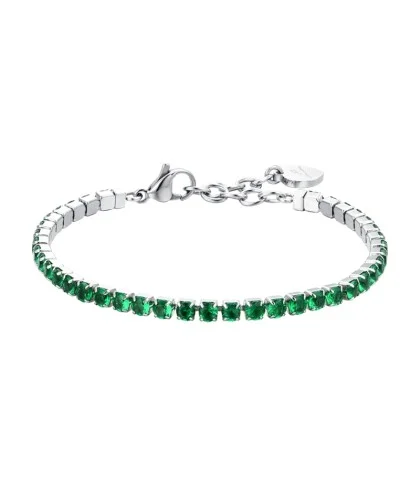 Bracciale tennis donna verde smeraldo Bracciale tennis donna verde smeraldo