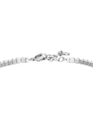 Bracciale Tennis Donna in Acciaio con cristalli azzurri