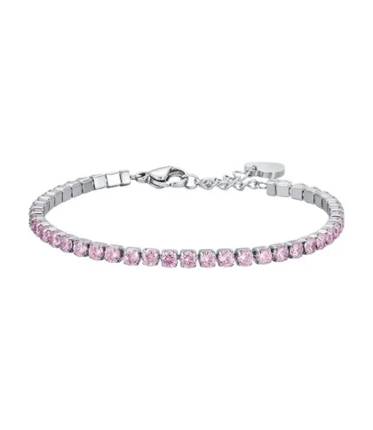 Bracciale Tennis Donna cristalli rosa Bracciale Tennis Donna cristalli rosa
