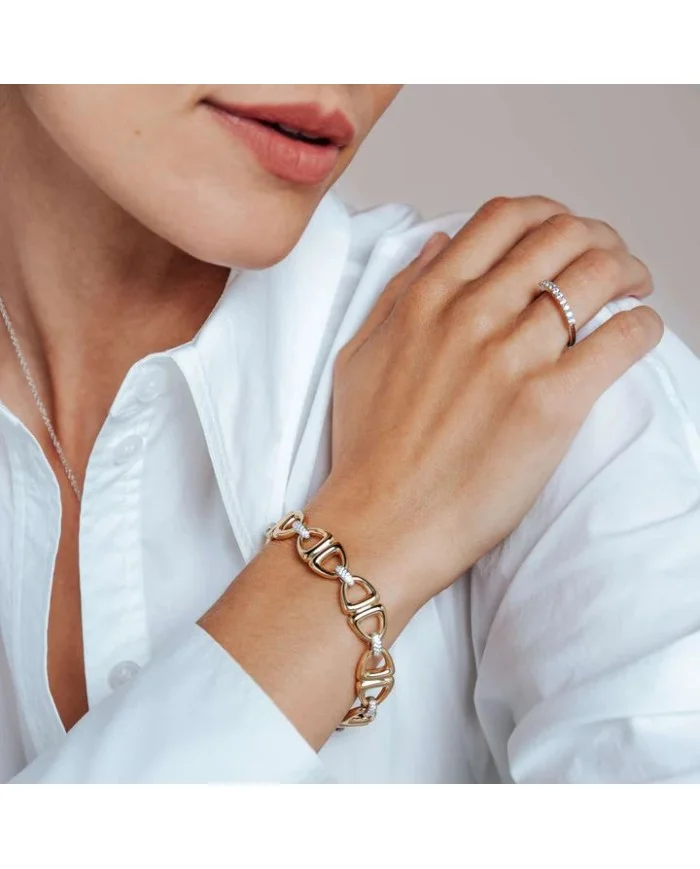 Anello vera con zirconi