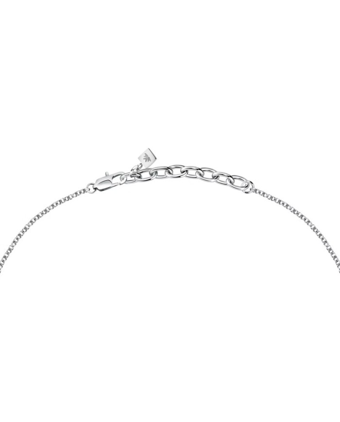 Collana uomo in argento e cristalli neri SATT22