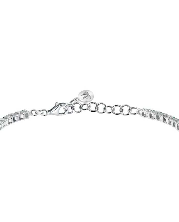 Bracciale tennis donna Morellato in argento con zirconi verdi