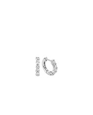 orecchini in argento e zirconi