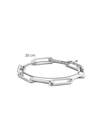 Bracciale Ti Sento Milano in Argento 925 con Maglia Pavé