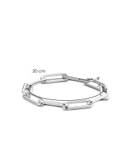 Bracciale Ti Sento Milano in Argento 925 con Maglia Pavé