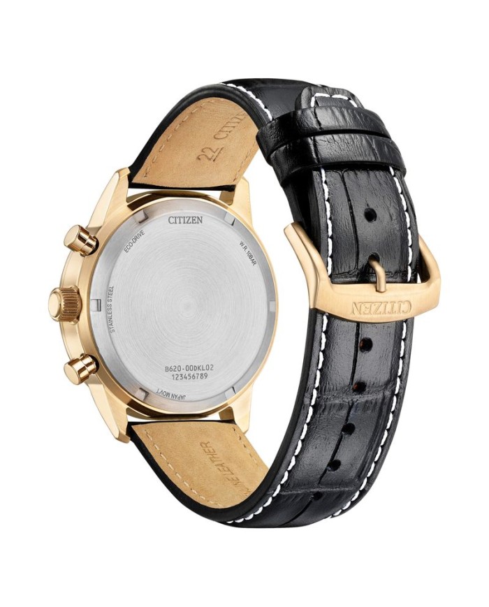 Orologio Uomo Citizen Cronografo Eco-Drive Oro Rosa CA4723-03A