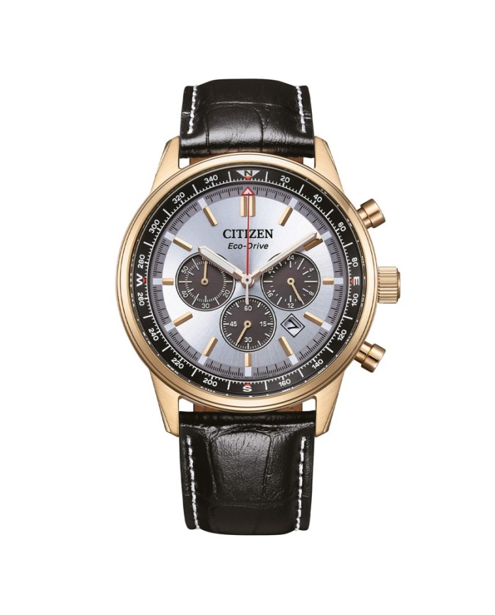 Orologio Uomo Citizen Cronografo Eco-Drive Oro Rosa CA4723-03A