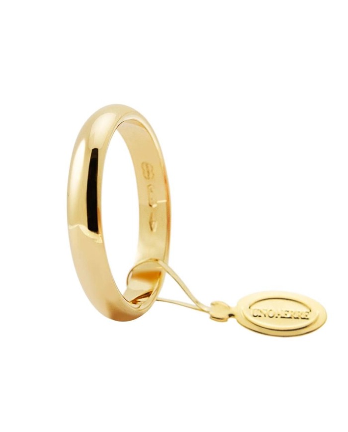 Fede in oro giallo da 4 grammi classica Unoaerre