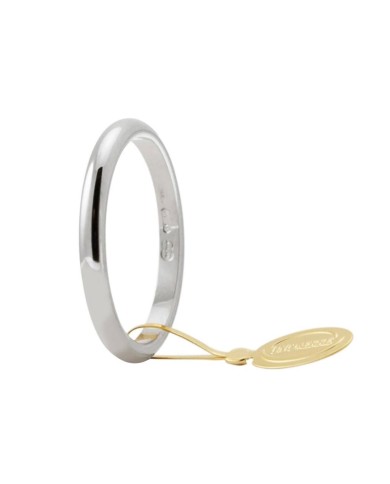 Fede in oro bianco francesina 3 grammi Unoaerre