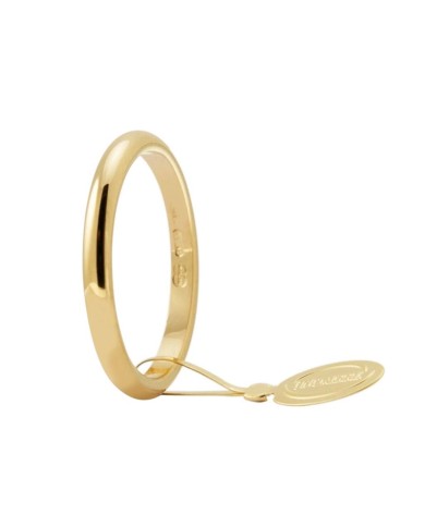 Fede in oro giallo francesina 3 grammi Unoaerre