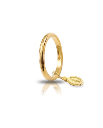 Fede in oro giallo francesina 3 grammi Unoaerre