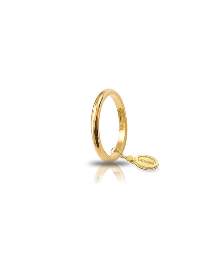 Fede in oro giallo francesina 3 grammi Unoaerre