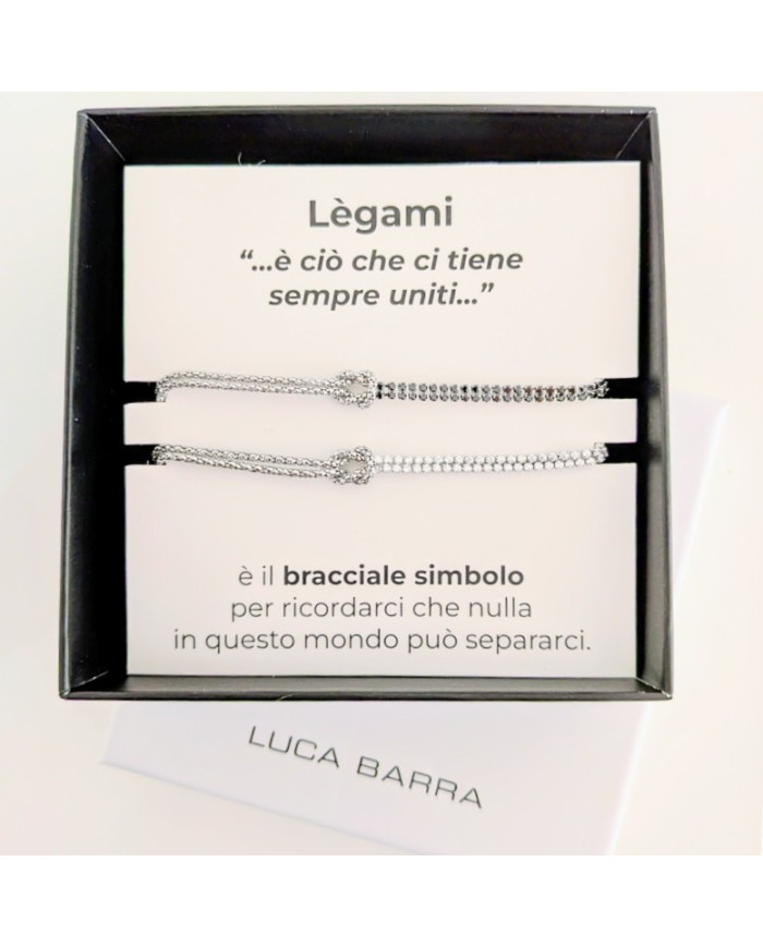 Coppia di Bracciali in Acciaio Luca Barra - Collezione Lègami