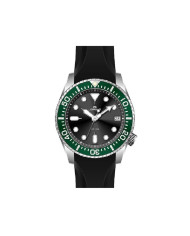 Orologio Uomo Lorenz Diver Silicone Nero e Verde 026975BB| Doria Gioielli