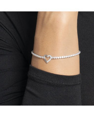 Bracciale Tennis Donna Luca Barra con cuore