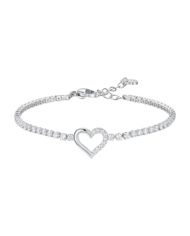 Bracciale Tennis Donna Luca Barra con cuore