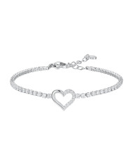 Bracciale Tennis Donna Luca Barra con cuore