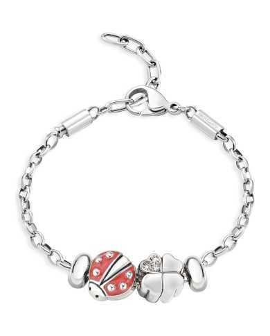 Bracciale Componibile con quadrifoglio coccinella - Bracciali