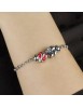 Bracciale Componibile con quadrifoglio coccinella - Bracciali