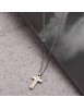 Collana uomo con croce acciaio - Collane