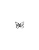 Mono orecchino con farfalla brunita - Orecchini