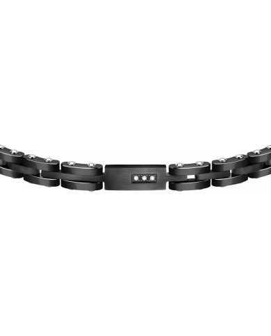 Bracciale uomo Morellato ceramica nera e diamanti - Bracciali