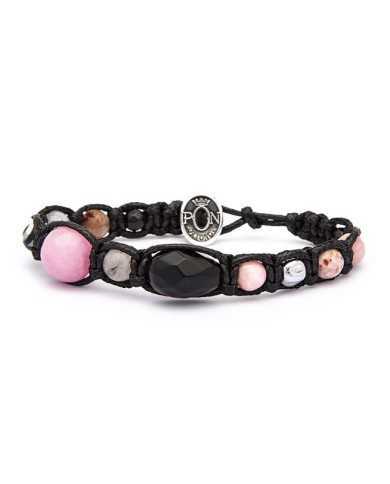 Bracciale unisex Portonovo koral rosa onice - Bracciali Bracciale unisex Portonovo koral rosa onice - Bracciali