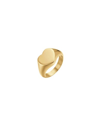 Anello donna Luca Barra scudo cuore in acciaio ip gold - Anelli