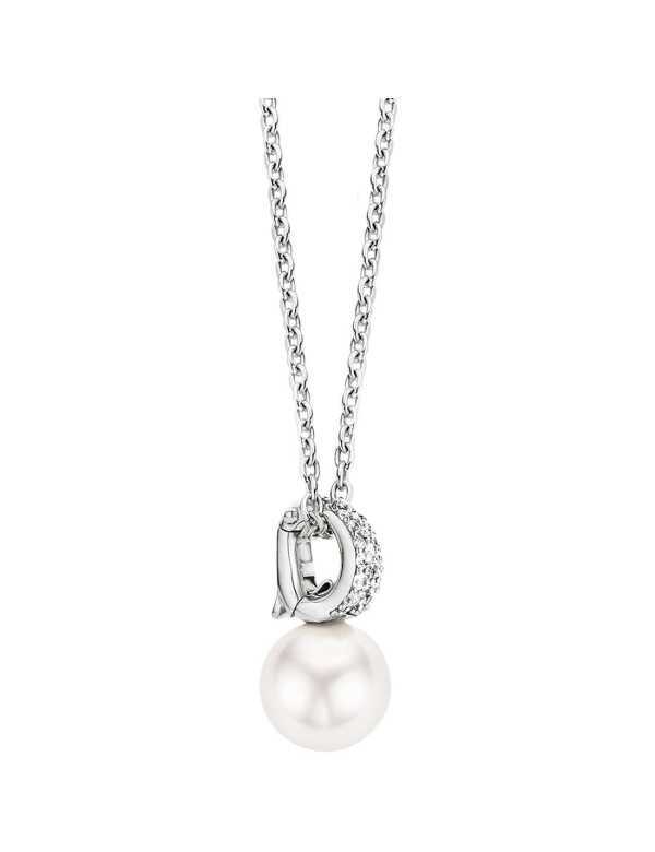 Collana donna con Perla e Zirconi - Collane