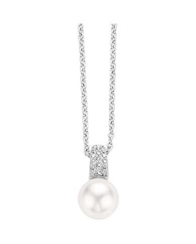 Collana donna con Perla e Zirconi - Collane Collana donna con Perla e Zirconi - Collane