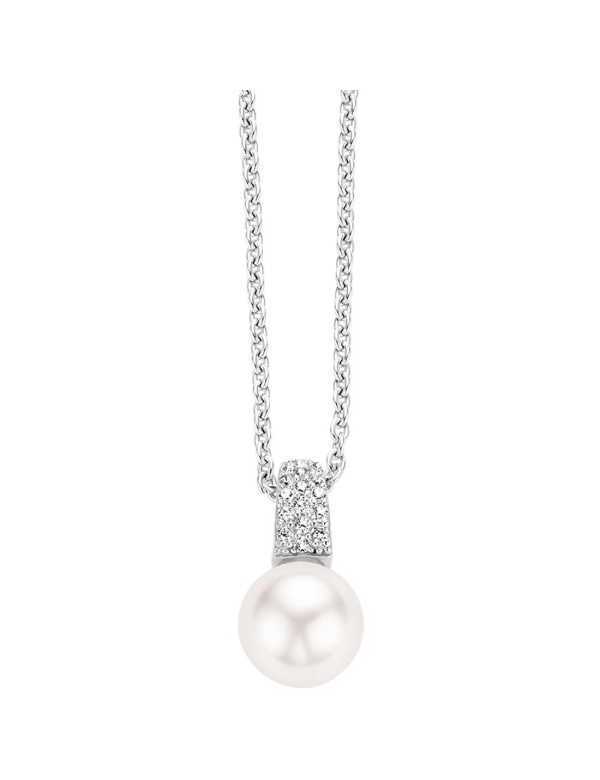 Collana donna con Perla e Zirconi - Collane