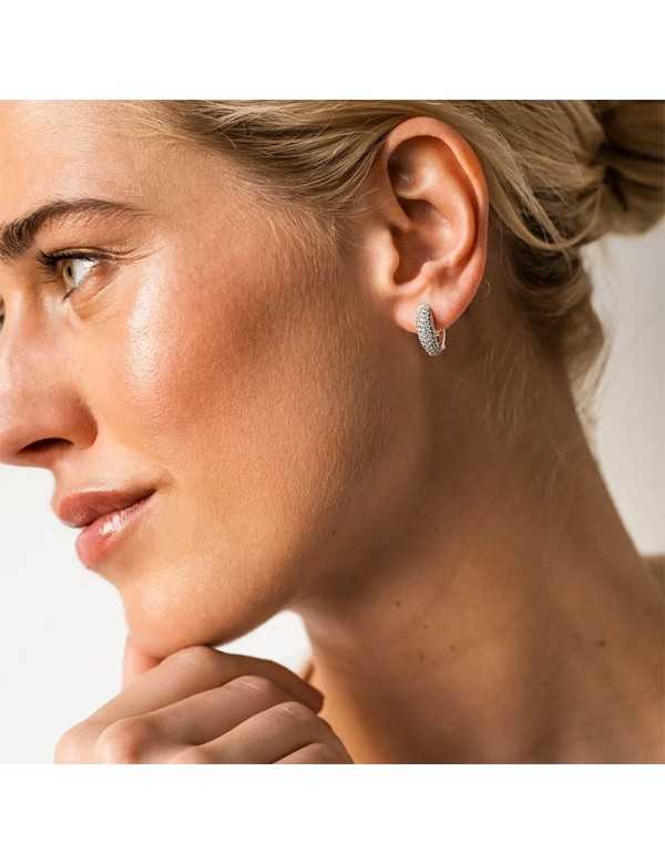 Orecchini donna Ti sento Milano in argento e zirconi - Orecchini