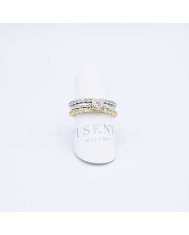 Anello donna Ti sento Milano in argento e zirconi - Anelli Anello donna Ti sento Milano in argento e zirconi - Anelli