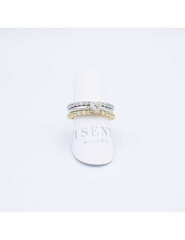 Anello donna Ti sento Milano in argento e zirconi - Anelli Anello donna Ti sento Milano in argento e zirconi - Anelli