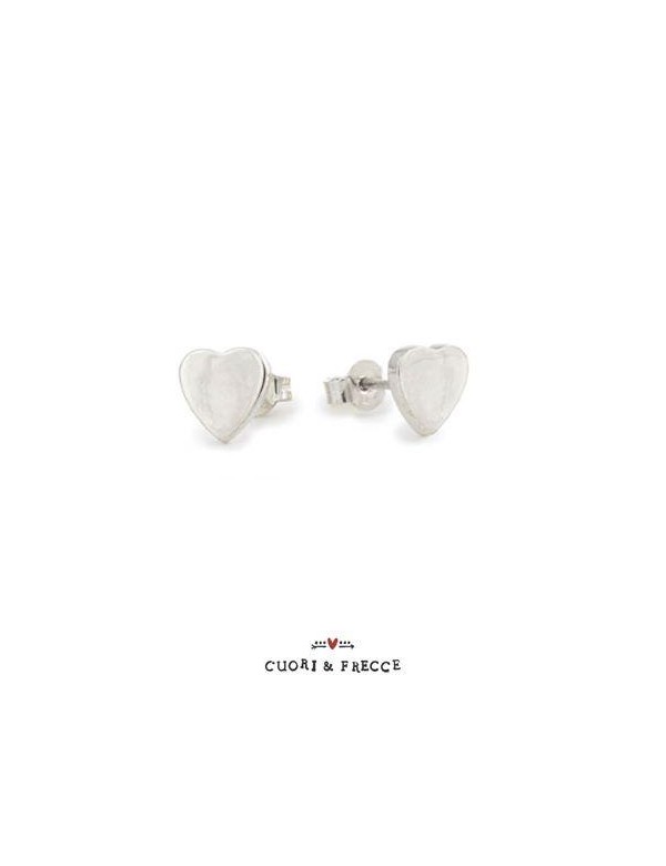 orecchini argento cuore