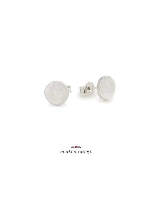 Orecchini donna Cuori & Frecce tondi in argento - Orecchini