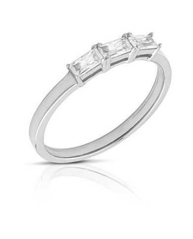Anello donna KULTO925 in argento trilogy baguette - Anelli Anello donna KULTO925 in argento trilogy baguette - Anelli