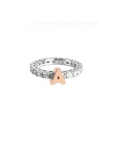 Anello donna KULTO925 girodito in argento con zirconi componibile - Anelli Anello donna KULTO925 girodito in argento con zirconi componibile - Anelli